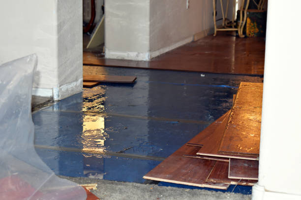 Professional Emergency Water Damage Restoration technician working in Hockingport, OH